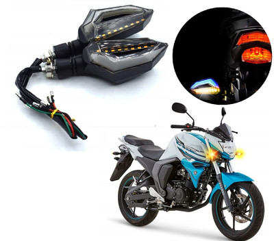 AuTO ADDiCT Front, Rear LED Indicator Light for Yamaha FZ-S(Blue, Yellow)