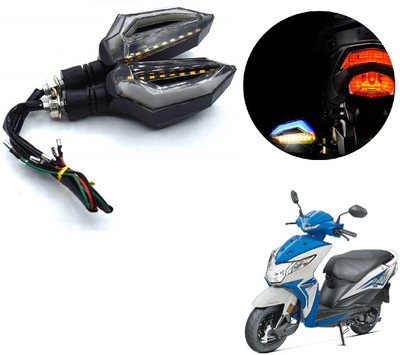 AuTO ADDiCT Front, Rear LED Indicator Light for Honda Dio(Blue, Yellow)