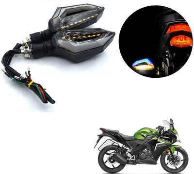 AuTO ADDiCT Front, Rear LED Indicator Light for Honda CBR 150R(Blue, Yellow)