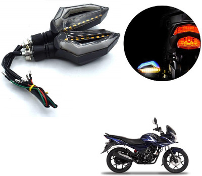 AuTO ADDiCT Front, Rear LED Indicator Light for Bajaj Discover 150(Blue, Yellow)