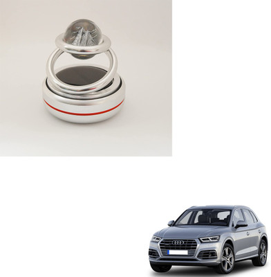 SEMAPHORE Sweet Odour Diffuser Double Ring With Glass Ball Solar Car Perfume intelligent Rotating Suspension Aromatherapy(Silver) For Q5(1 Units)