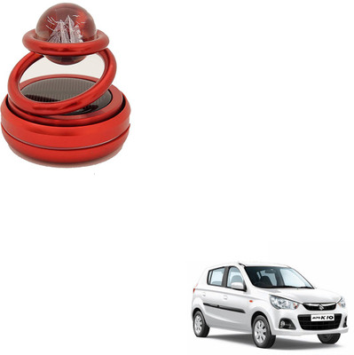 SEMAPHORE Sweet Odour Diffuser Double Ring With Glass Ball Solar Car Perfume intelligent Rotating Suspension Aromatherapy(Red) For Maruti Alto K10(1 Units)