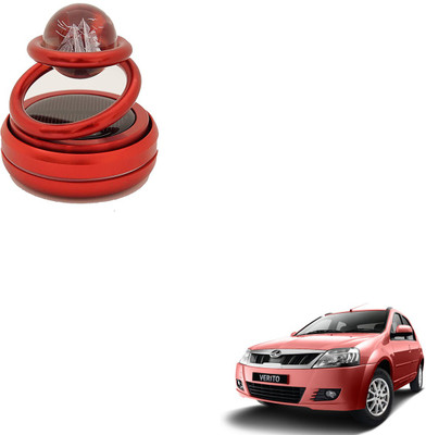 SEMAPHORE Sweet Odour Diffuser Double Ring With Glass Ball Solar Car Perfume intelligent Rotating Suspension Aromatherapy(Red) For Mahindra Verito Vibe(1 Units)