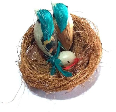 MK Nawani Coir Craft Table Decor Hanging Bird Nest Size- 9x9x3