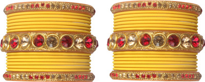 Shiv_Jewels Fabric, Alloy Bangle Set(Pack of 30)