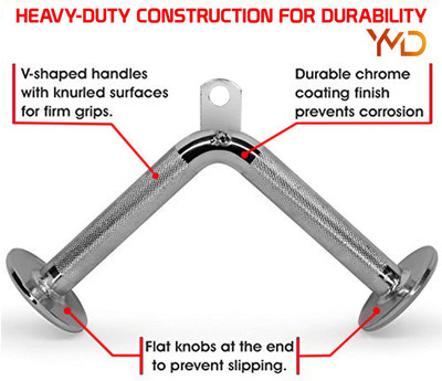 HACKERX V Triceps Press Down Bar Multi-training Bar