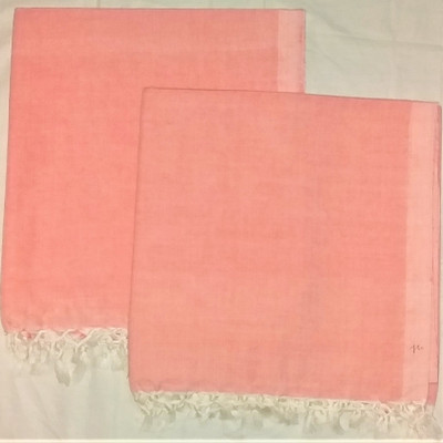 Orchid Solid Single Top Sheet for  AC Room(Cotton, Red)