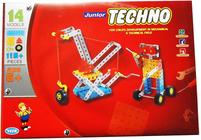 Olympia GAMES AND TOYS Junior Techno Mechanical Engineering Educational Toy Kit Constructive Building Blocks and Models Construction Set for Kids Both Boys and Girls (Age 5 to 12, Multicolor)(Multicolor)