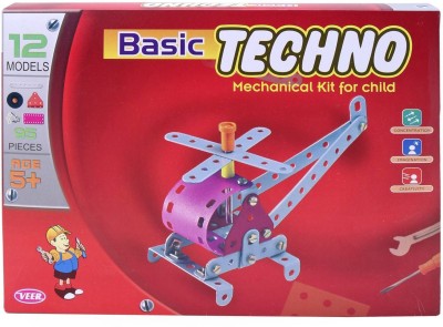 Olympia GAMES AND TOYS Basic Techno Mechanical Engineering Educational Toy Kit Constructive Building Blocks and Models Construction Set for Kids Both Boys and Girls (Age 5 to 12, Multicolor)(Multicolor)