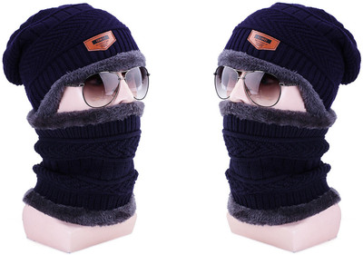 Leuxy Beanie Cap(Pack of 2)