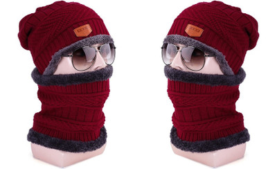 Alomos Woven Beanie Cap(Pack of 2)