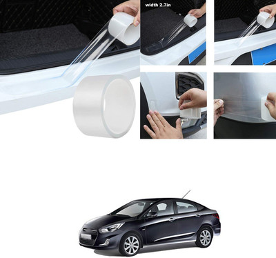 PECUNIA Plastic Car Door Guard(White, Pack of 1, Hyundai, Verna)