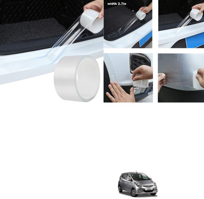 PECUNIA Plastic Car Bumper Guard(White, Pack of 1, Hyundai, Eon)
