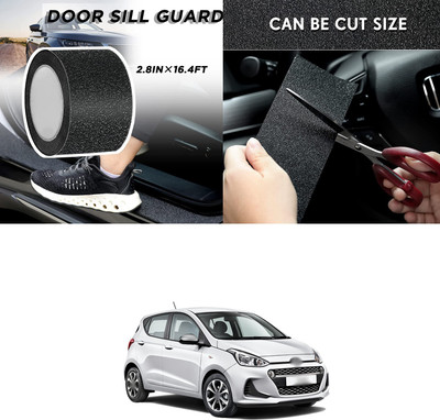 PECUNIA Plastic Car Door Guard(Black, Pack of 1, Hyundai, i10)