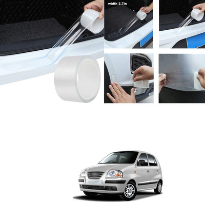 PECUNIA Plastic Car Bumper Guard(White, Pack of 1, Hyundai, Universal For Car)