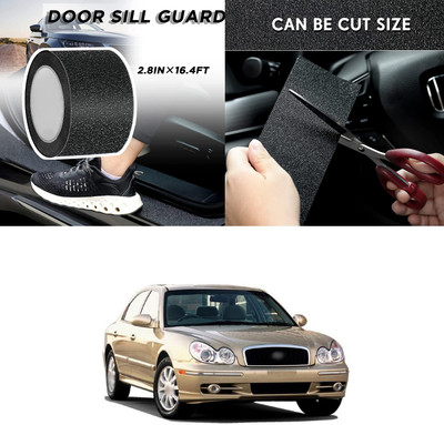 PECUNIA Plastic Car Bumper Guard(Black, Pack of 1, Hyundai, Sonata)