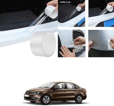 PECUNIA Plastic Car Door Guard(White, Pack of 1, Volkswagen, Vento)