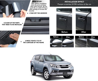 PROEDITION car Edge Door sill Protector, Used for Door Edge/Front and Rear Bumpers A100 Matte, Glossy, Chrome Hyundai MU-7 Side Garnish