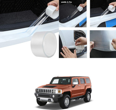 PECUNIA Plastic Car Bumper Guard(White, Pack of 1, GM, Hummer H2)