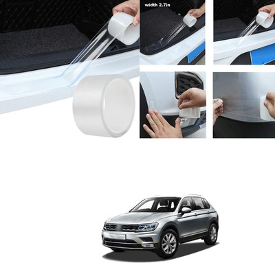 PECUNIA Plastic Car Door Guard(White, Pack of 1, Volkswagen, Universal For Car)