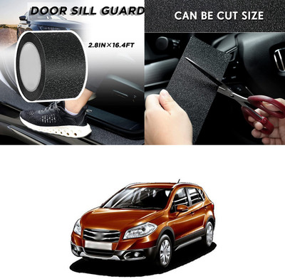 PECUNIA Plastic Car Bumper Guard(Black, Pack of 1, Maruti, S-Cross)