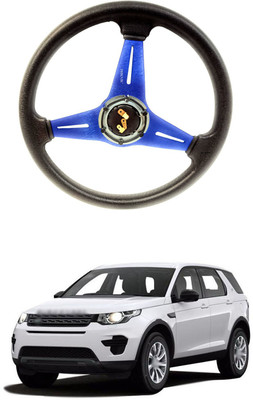 PRTEK Hand Stiched Steering Cover For Land Rover Discovery Sport(Blue, Tarpaulin, Plastic)