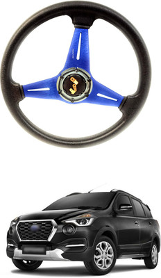 PRTEK Hand Stiched Steering Cover For Renault S-Cross(Blue, Tarpaulin, Plastic)