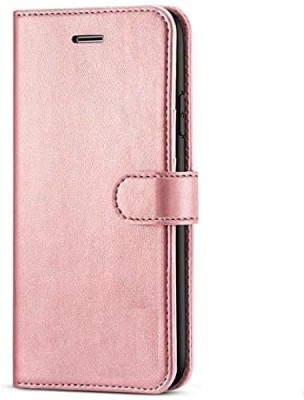 Perkie Flip Cover for Oneplus 7T Rose(Gold, Dual Protection)