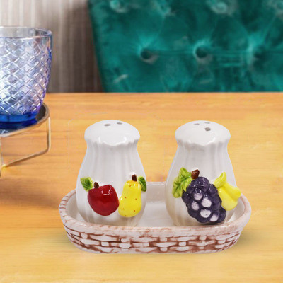 Kookee Ceramic Utility Container  - 50 ml(Pack of 2, Multicolor)