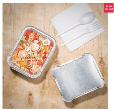 KNV Paper Utility Container  - 450 ml(Pack of 200, Silver)