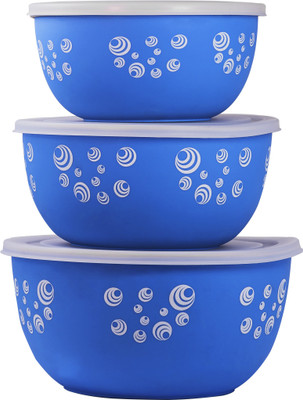 BOWLMAN Steel, Plastic Fridge Container  - 3000 ml(Pack of 3, Blue, White)