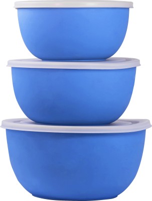 BOWLMAN Steel, Plastic Fridge Container  - 3000 ml(Pack of 3, Blue)