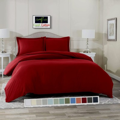 Sofrito Single Satin Duvet Cover(Maroon)