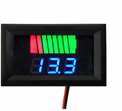 KitsGuru Charge Level Battery Level Indicator Voltmeter for 12V - 60V Lead-Acid Battery Electronic Components Electronic Hobby Kit