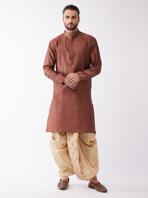 VASTRAMAY Men Kurta Dhoti Set