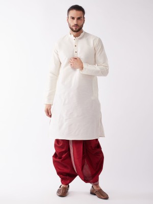 VASTRAMAY Men Kurta Dhoti Pant Set