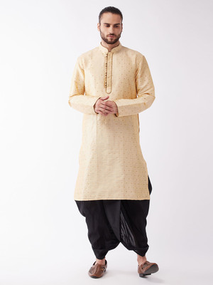 VASTRAMAY Men Kurta Dhoti Pant Set