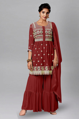 53% OFF on SANCIA Women Kurta and Sharara Set 53% OFF on SANCIA Women Kurta and Sharara Set