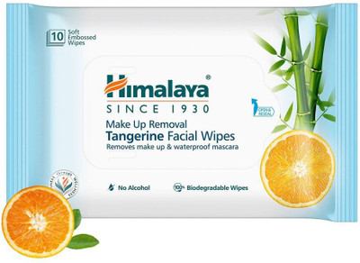 HIMALAYA Make Up Removal Tangerine Facial Wipes(25 Tissues)