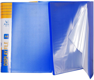 MAGPIE Polypropylene Material Professional A4 Size File Folders for Certificates,Documents Holder with 20 Leafs Clear Folder Plastic File Display Book Presentation File Set of 5(Set Of 5, Multicolor)