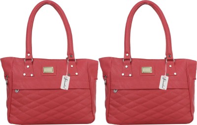 LAVITRA Women Red Hand-held Bag(Pack of: 2)