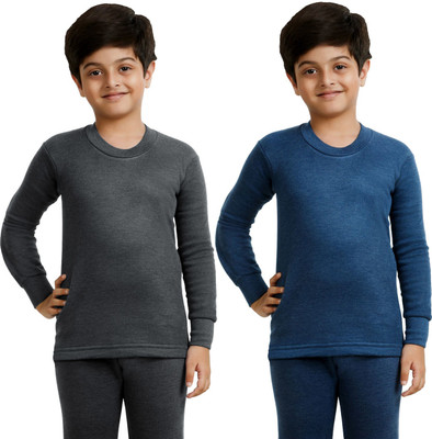 LUX COTT'S WOOL Top For Boys(Multicolor, Pack of 2)