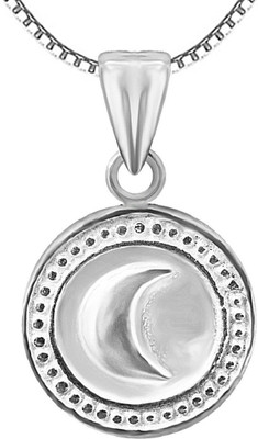 Parnika Moon / Chand Motif Pure 92.5 Sterling Silver Pendant