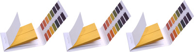 Parijata Litmus Paper | Litmus Paper ph scale | Litmus Paper Strips | Litmus paper and Univeral Indicator | Litmus Paper for acid and base | Litmus Paper Indicator | Litmus Paper Yellow (Pack of 3) , 80 strips per booklet Ph Test Strip(1 - 14)