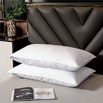 WILD MINT Microfibre Solid Sleeping Pillow Pack of 2(White)