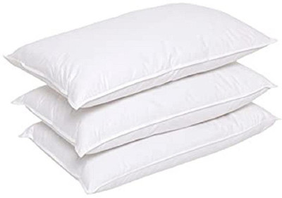 WILD MINT Microfibre Sleeping Pillow Pack of 3 Solid(White)