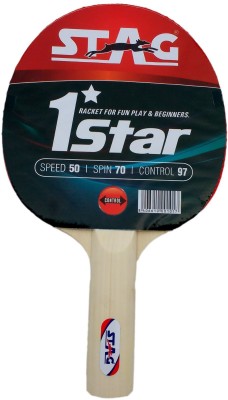 STAG 1 Star Red, Black Table Tennis Racquet(Pack of: 1, 148 g)