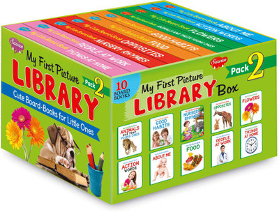 LKG Class Picture Book Box Set Of 10 Board Books Pack 2(Hardcover, Sawan)