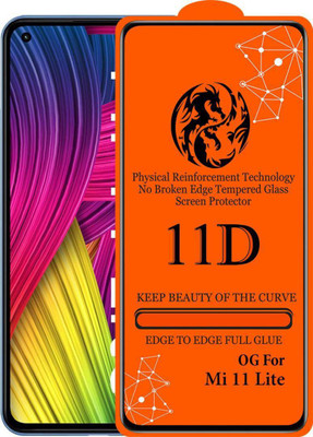 aplexx Edge To Edge Tempered Glass for Xiaomi Mi 11 Lite, Xiaomi Mi 11 Lite 5G | 11D Premium Quality Full Glue 9H Hardness Anti Scratch Full Edge(Pack of 1)