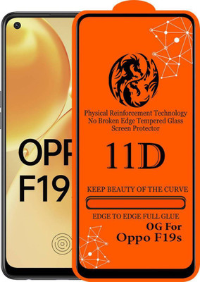 aplexx Edge To Edge Tempered Glass for Oppo F19S | 11D Premium Quality Full Glue 9H Hardness Anti Scratch Full Edge(Pack of 1)